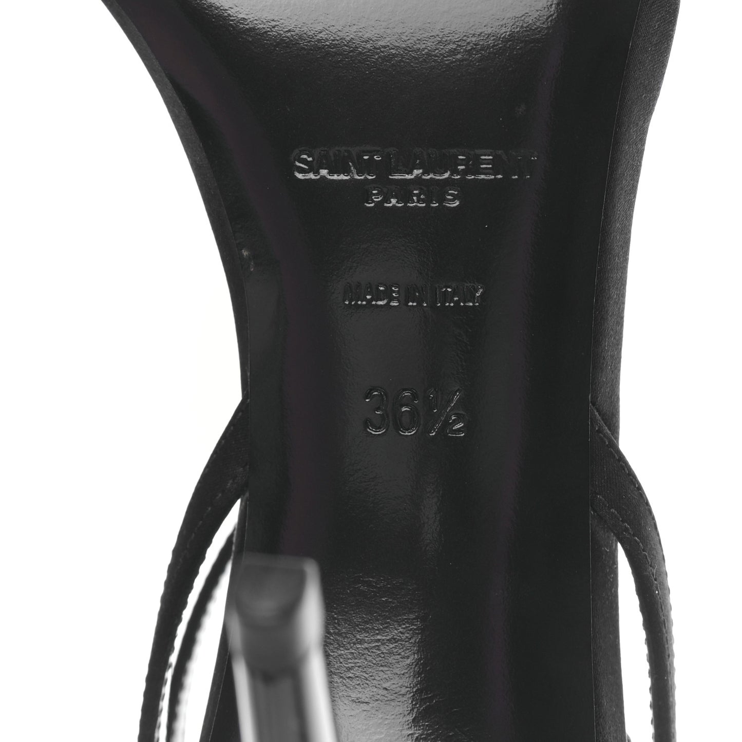 Silk Embellished Sandals 36.5 Black