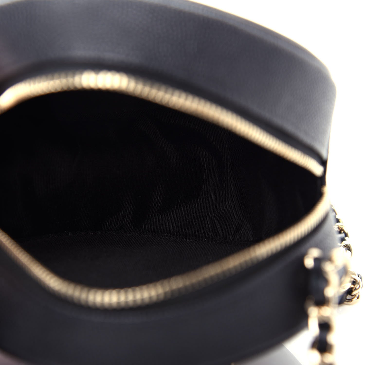 Chanel Caviar Quilted Round Filigree Crossbody Black 5 of 11