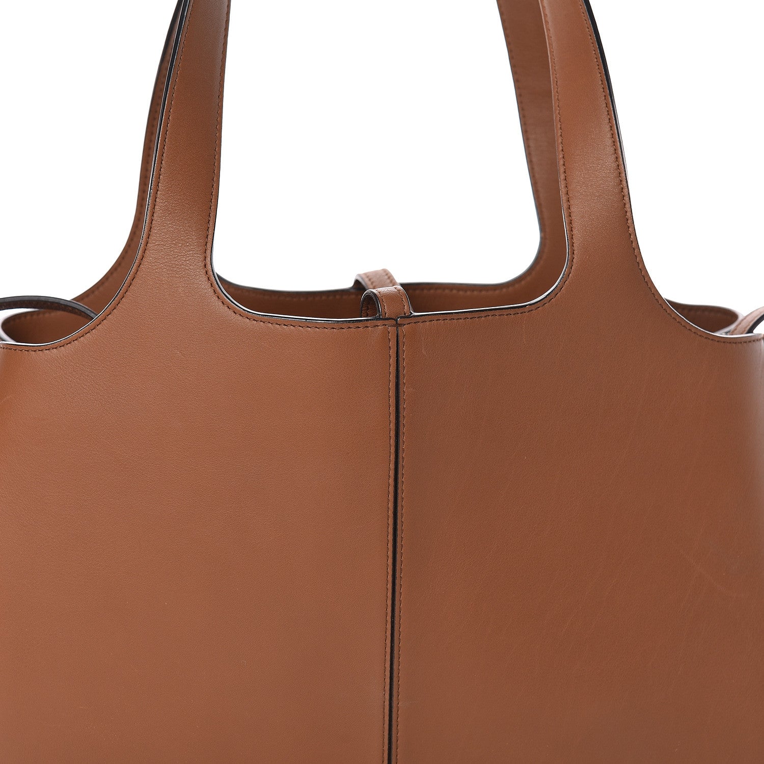Celine Smooth Calfskin Suede Small Tri-Fold Bag Havana 10 of 10