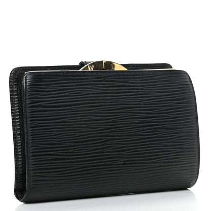 Louis Vuitton Epi French Purse Wallet Black 3 of 8
