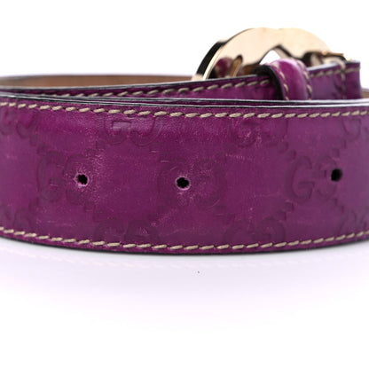 Gucci Guccissima Interlocking G Belt 90 36 Purple 8 of 8