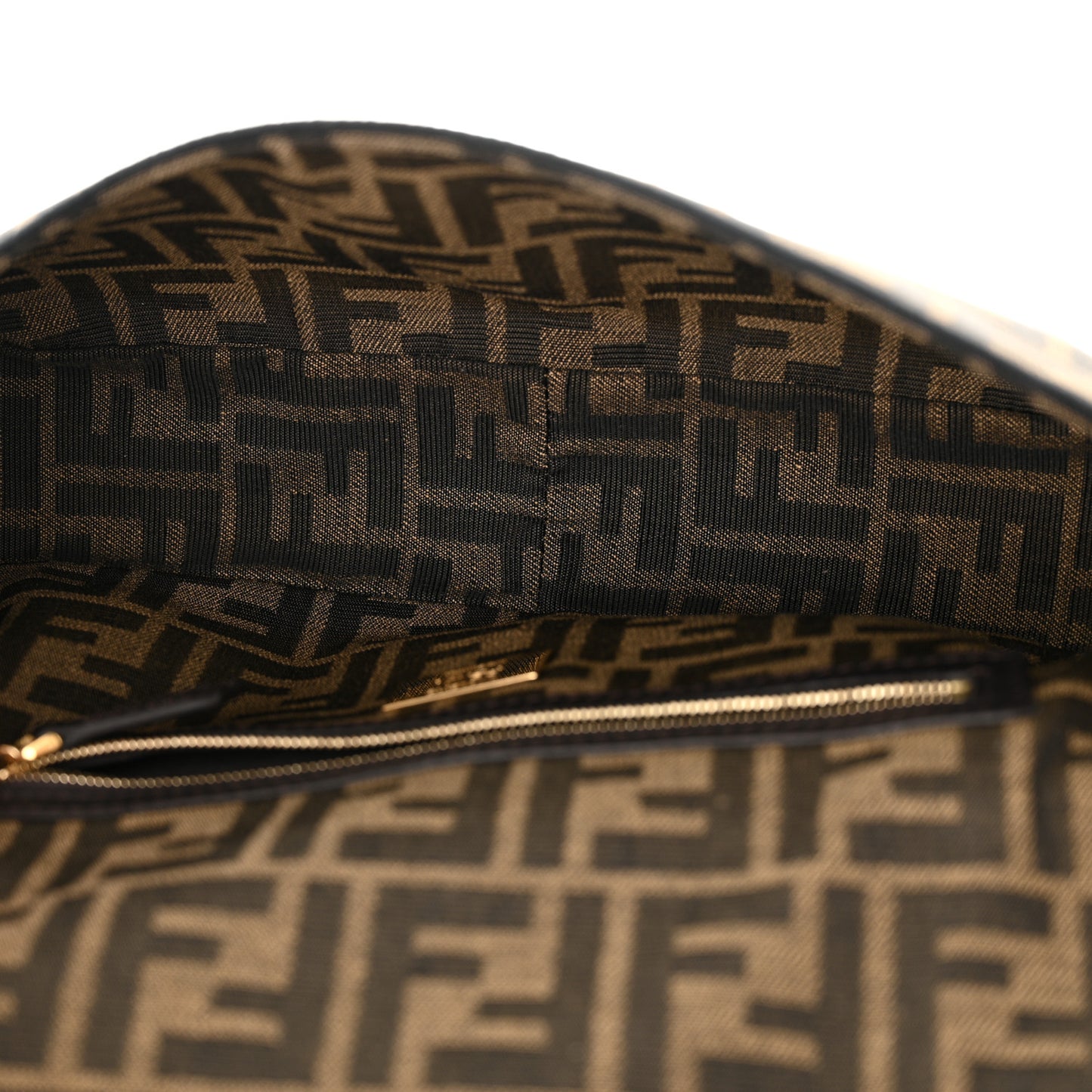 Fabric Jacquard FF 1974 Medium Baguette Tobacco Moro Black