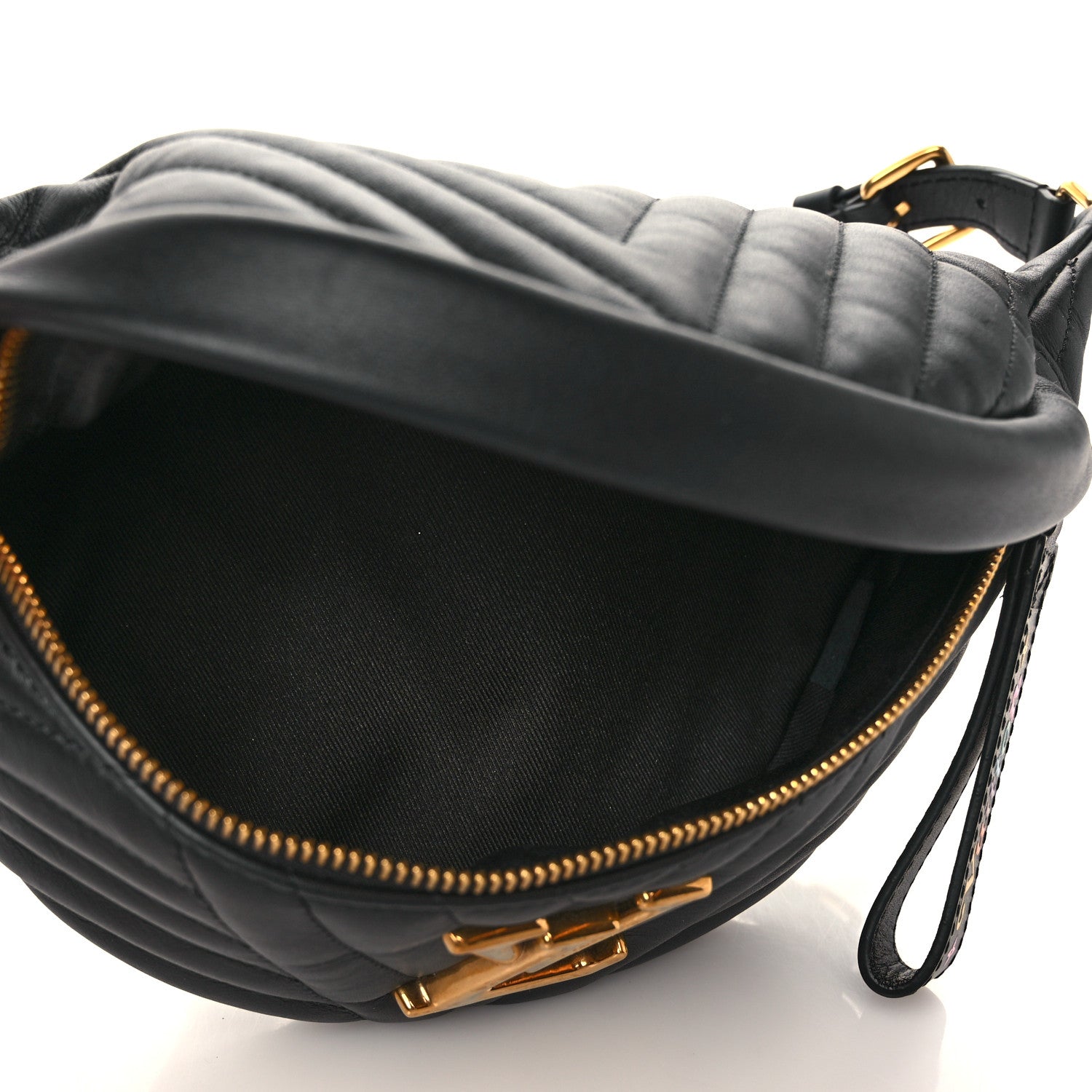 Louis Vuitton Calfskin Quilted New Wave Bumbag Black 5 of 8