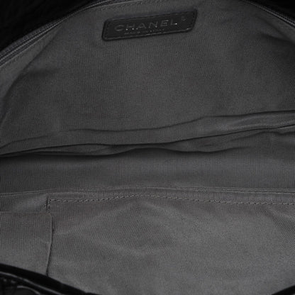 Chanel Calfskin Ultra Stitch Oversize Flap Black 5 of 7