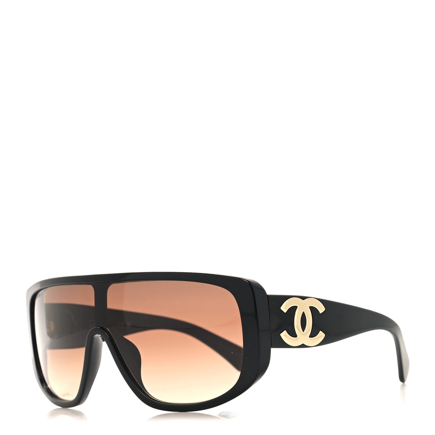 Acetate Shield Sunglasses 5495A Black