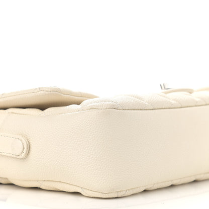 Chanel Caviar Quilted Jumbo Easy Flap Dark White 9 of 13