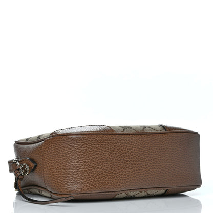 Gucci Monogram Mini Bree Messenger Bag Beige Tabacco 4 of 12