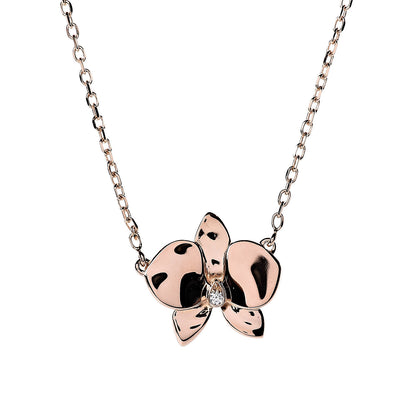 Cartier 18K Pink Gold Diamond Caresse D'Orchidees Par Necklace 4 of 6