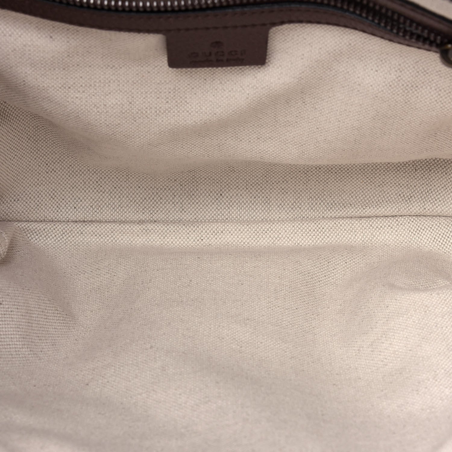 Gucci GG Supreme Monogram Web Small Ophidia Half Moon Hobo Brown 5 of 12