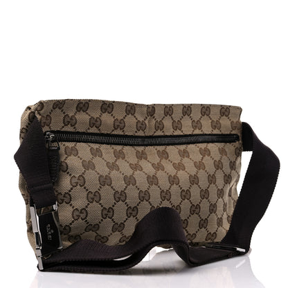 Gucci GG Monogram Double Pocket Belt Bag Dark Brown 3 of 15