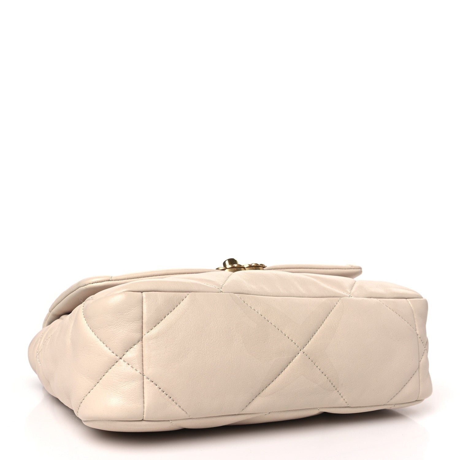 Chanel Lambskin Quilted Medium Chanel 19 Flap Beige 4 of 9