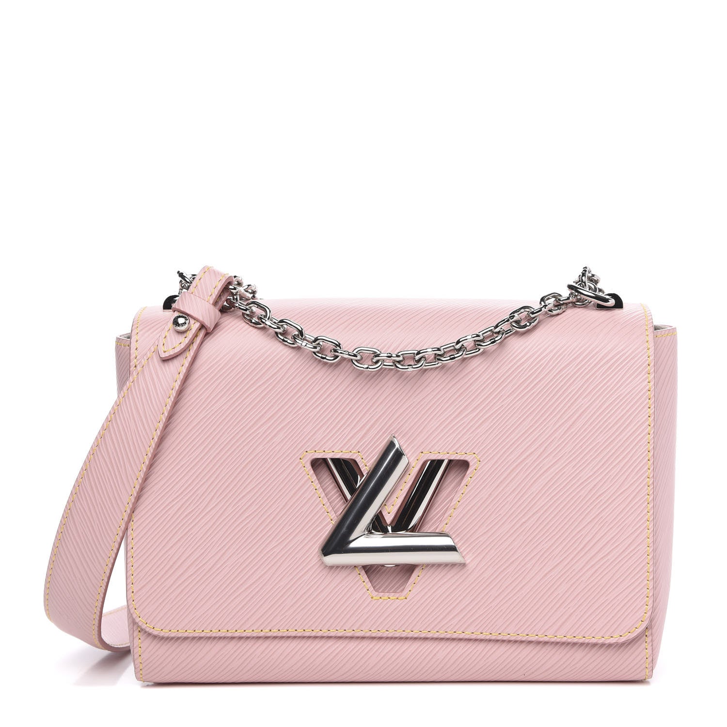 Louis Vuitton Epi Twist Shoulder Bag MM Rose Ballerine 1 of 9