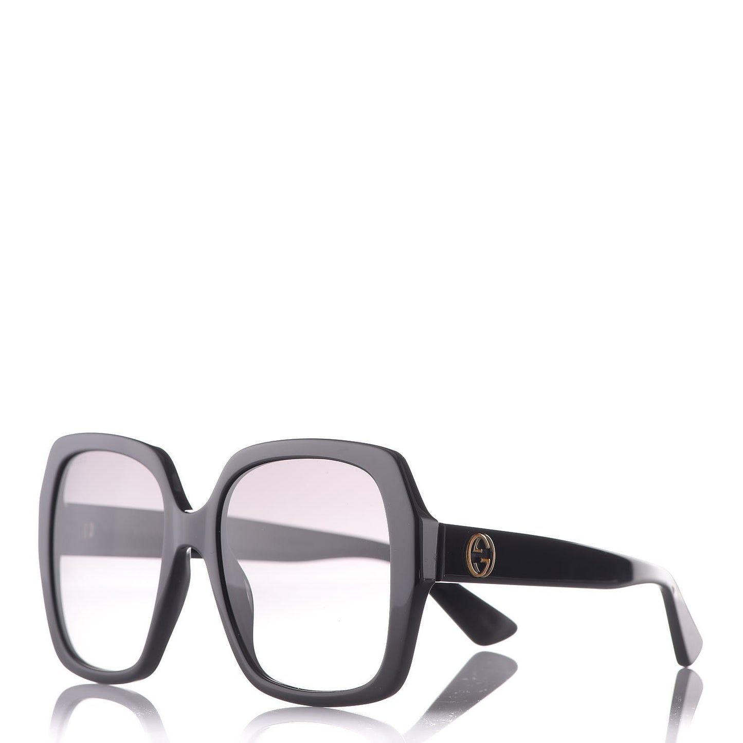 Acetate Square Frame GG0096S Sunglasses Black