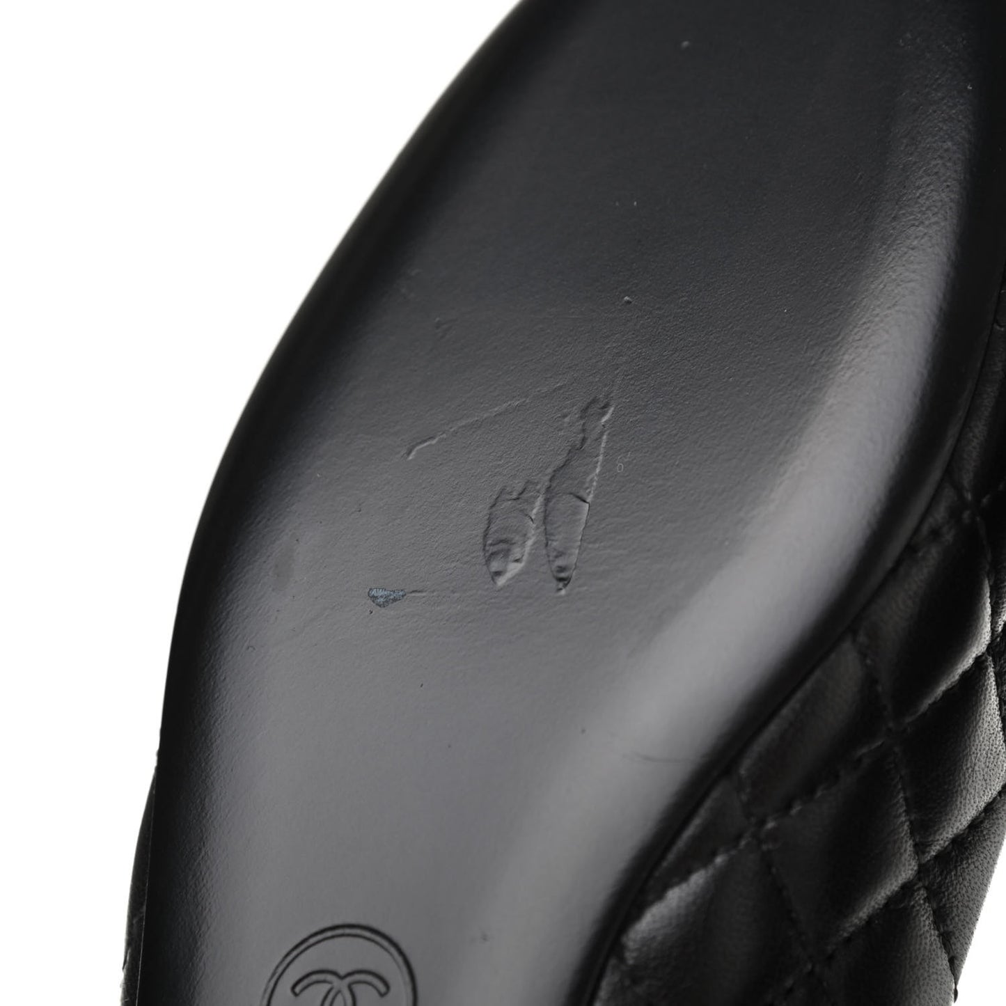 Lambskin Quilted CC Cap Toe Ballerina Flats 39 Black 35 Black