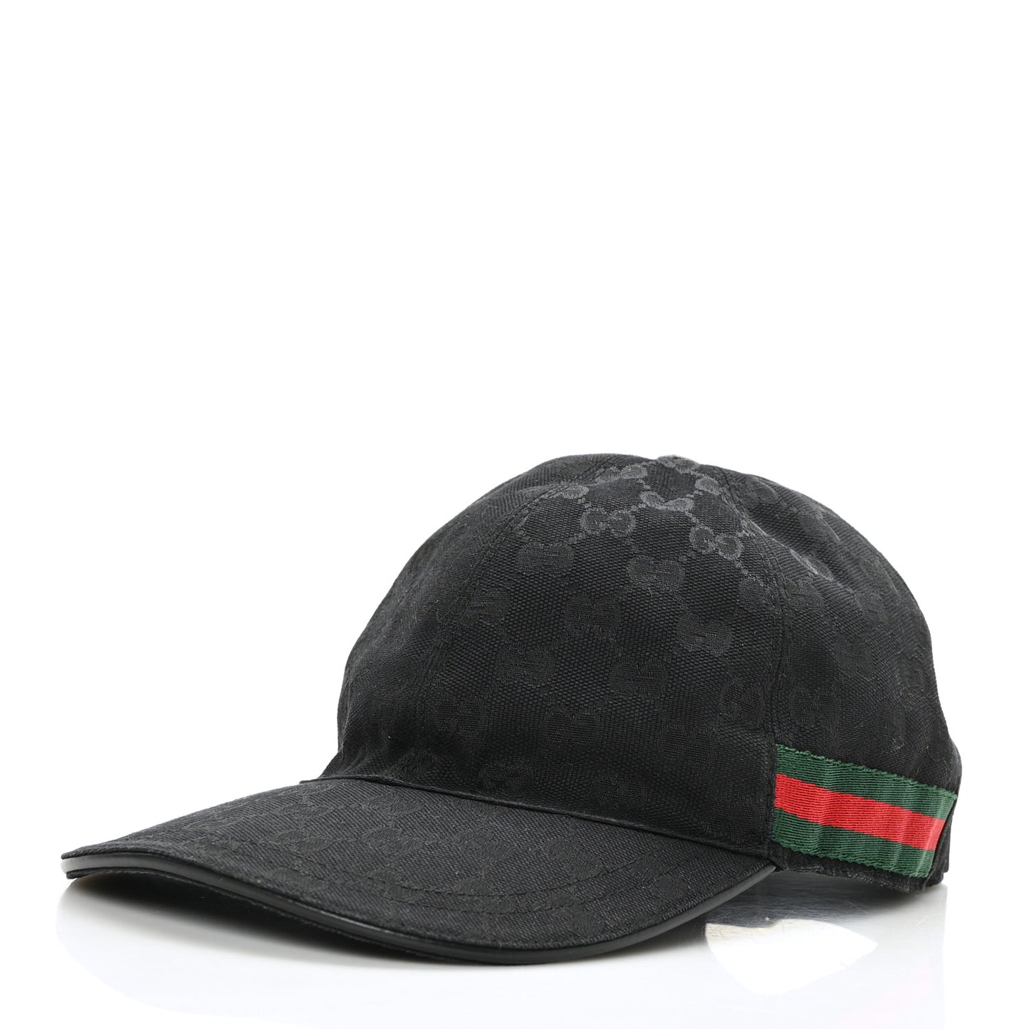 Monogram Web Baseball Hat Black