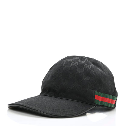Gucci Monogram Web Baseball Hat Black 1 of 9