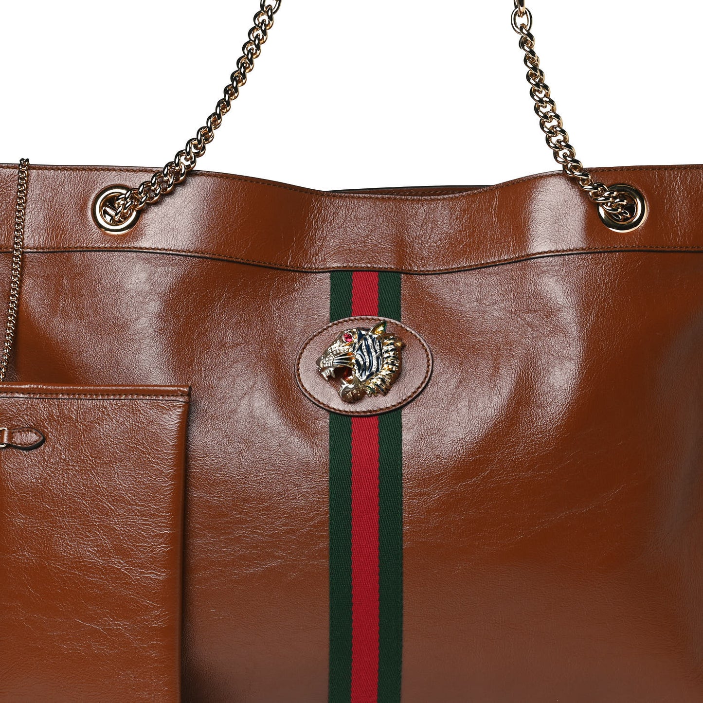 Calfskin Large Rajah Chain Tote Cuir