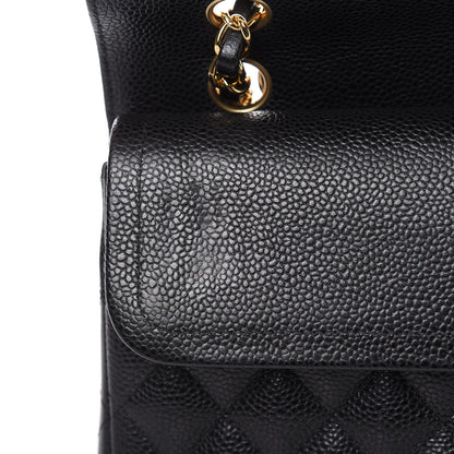 Chanel Caviar Quilted Medium Double Flap Black 13 of 14