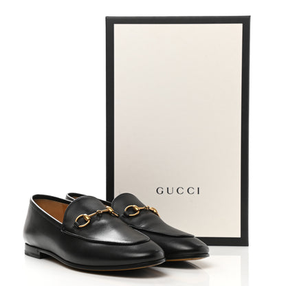 Gucci Calfskin Womens Jordaan Loafers 37 Black 9 of 9