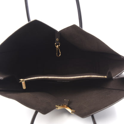 Louis Vuitton Calfskin Monogram Kimono Tote Black 5 of 11