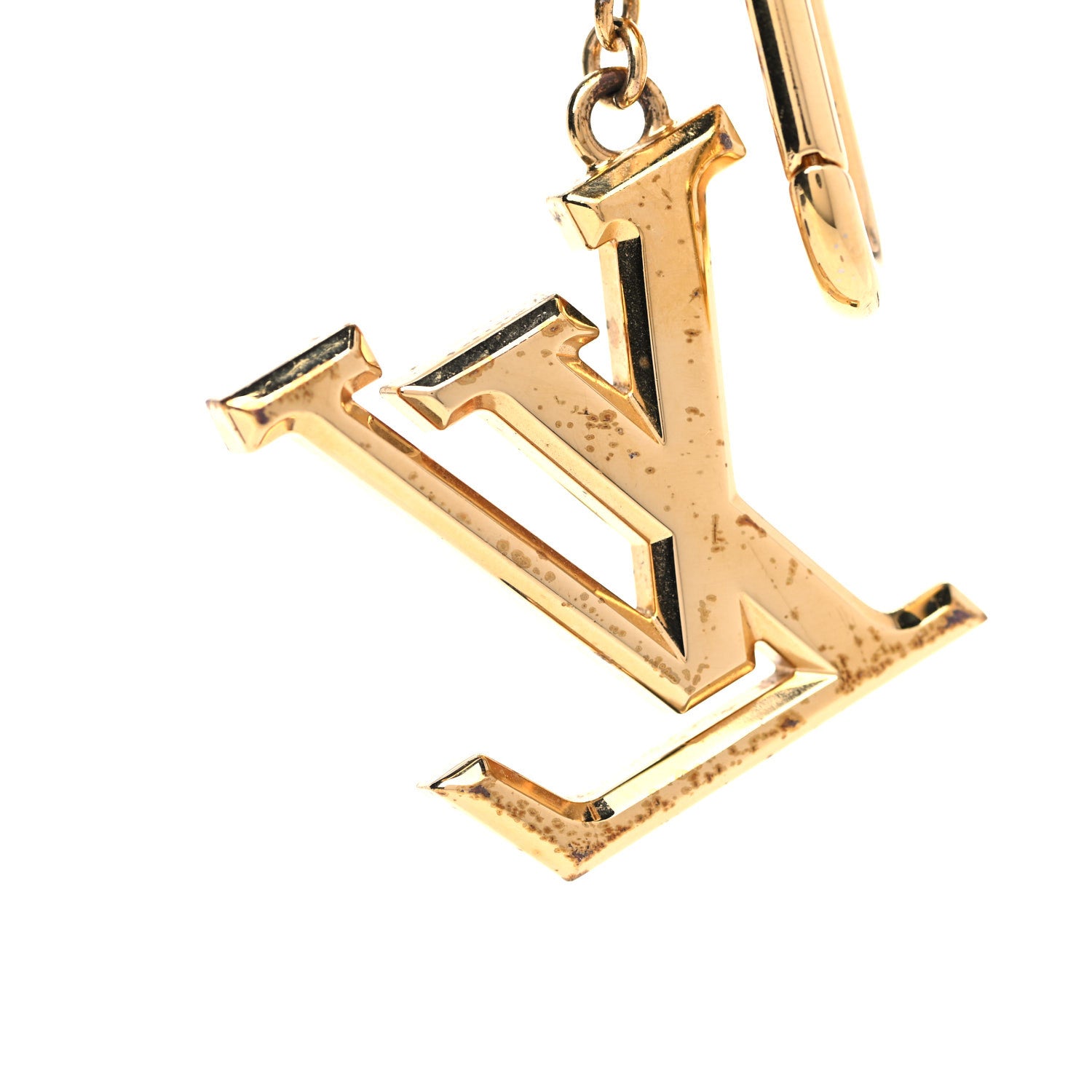 Louis Vuitton LV Facettes Bag Charm Key Holder Gold 6 of 6