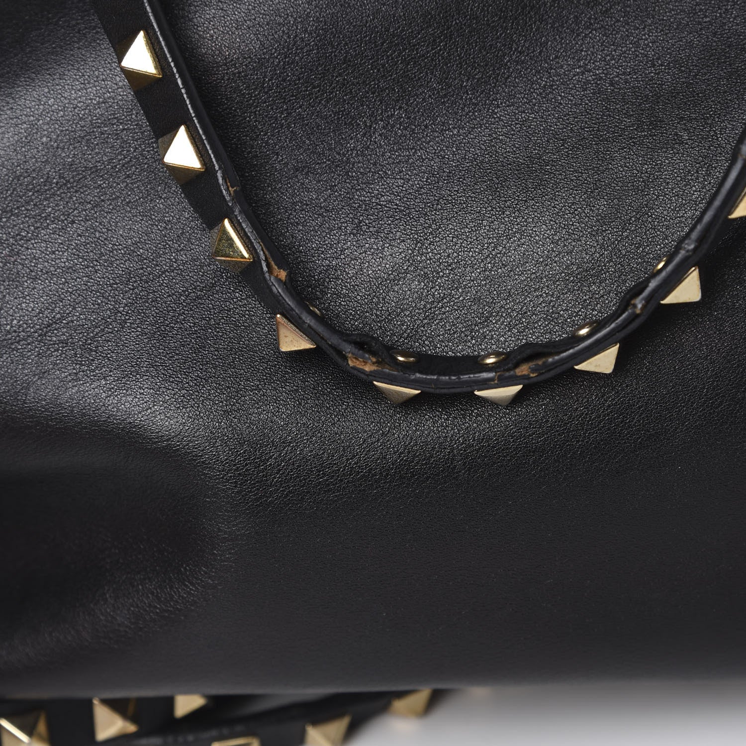 Valentino Garavani Vitello Medium Rockstud Tote Black 18 of 18