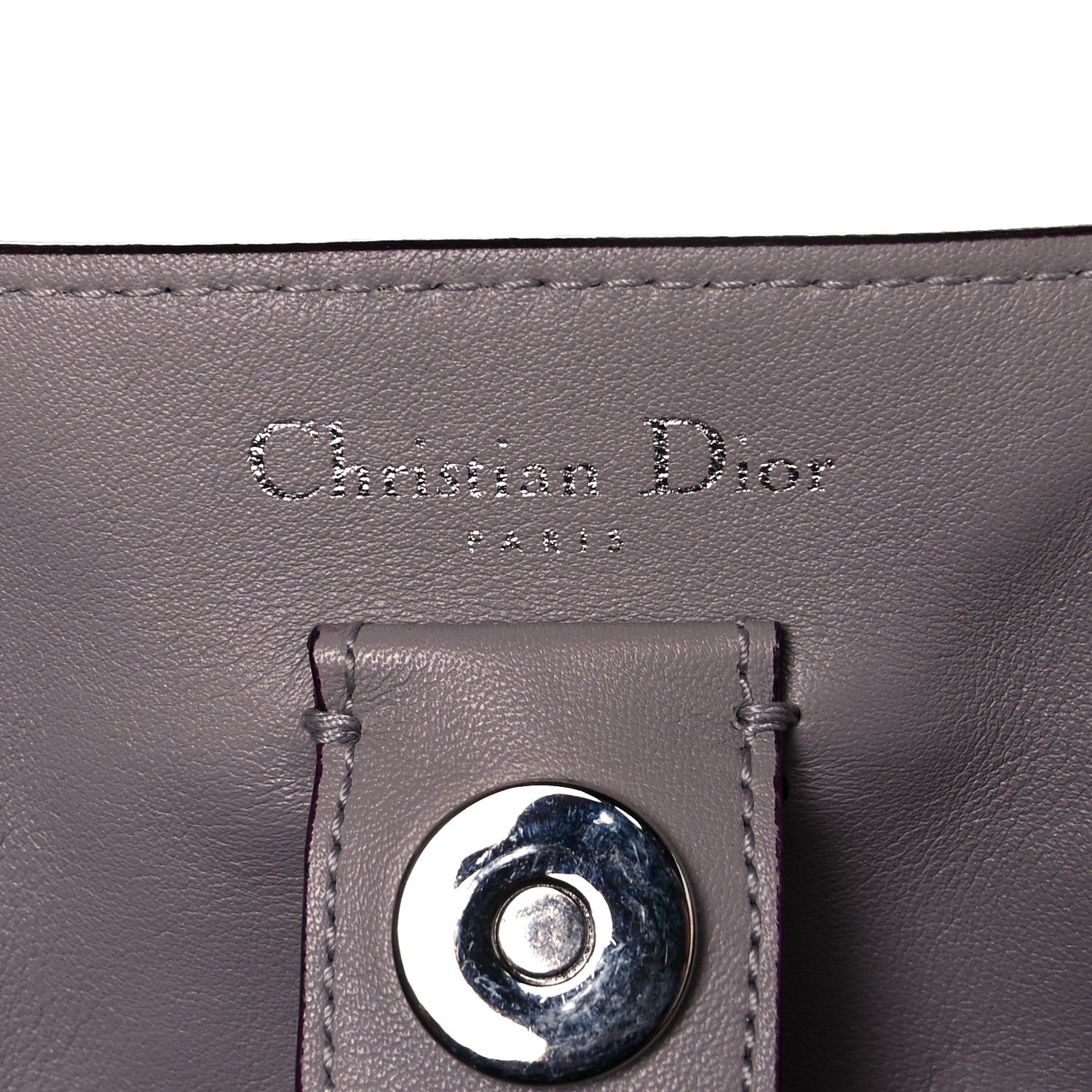 Christian Dior Smooth Calfskin Large Diorissimo Tote Blue Sapphire 5 of 8