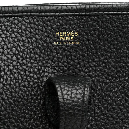 Hermes Taurillon Clemence Evelyne III PM Black 6 of 11