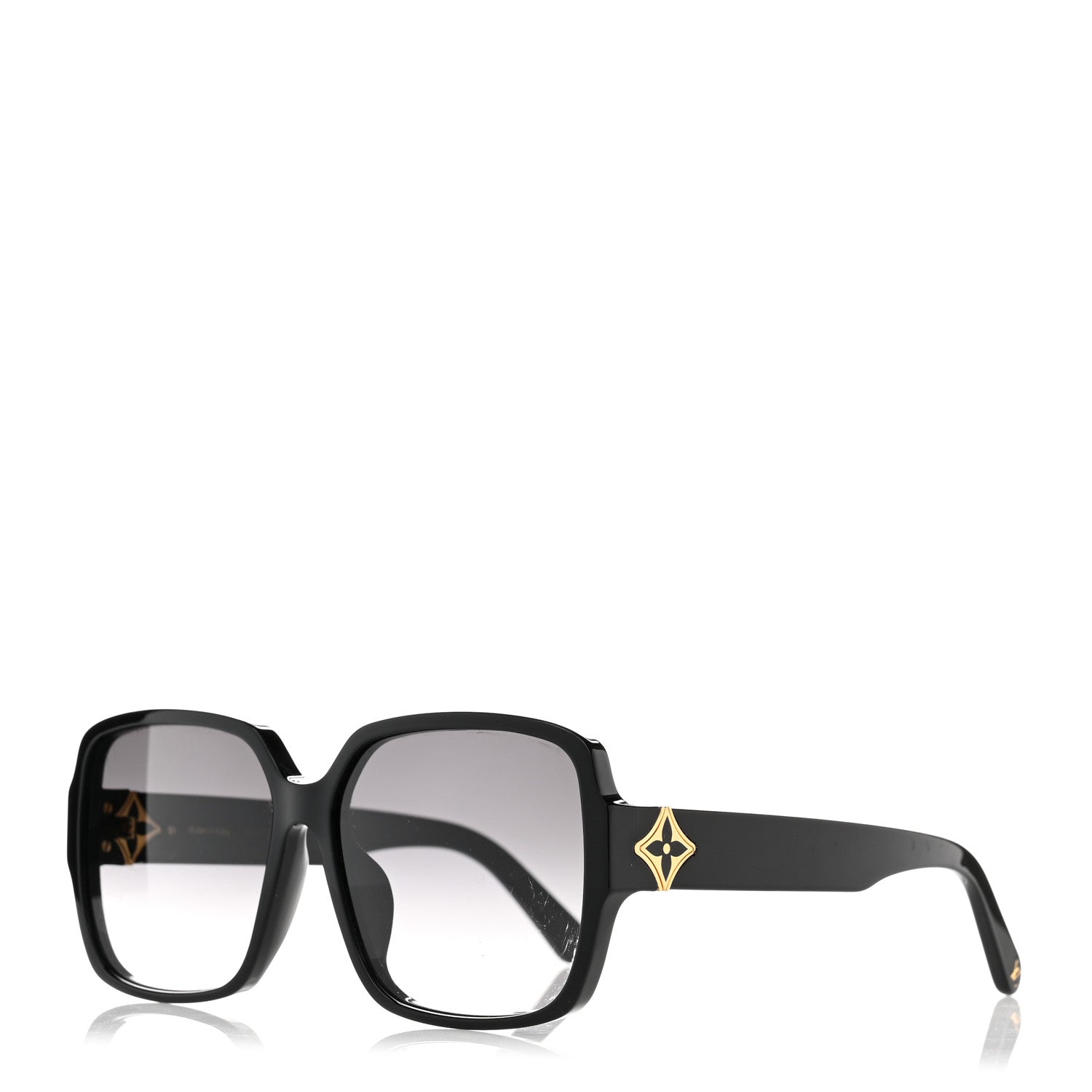 Louis Vuitton My LV Flower Square Sunglasses Z1613E Black 1 of 9