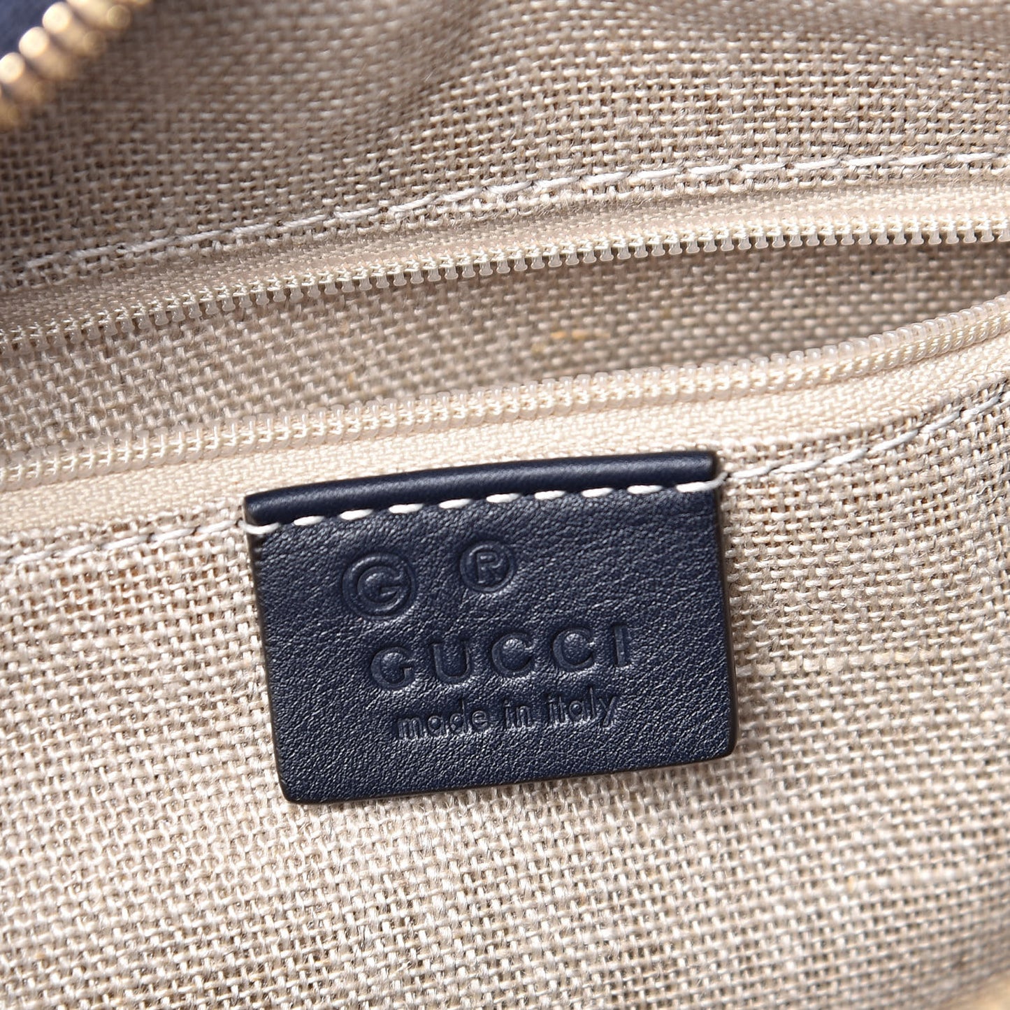 Soft Microguccissima Small Crossbody Bag Blue