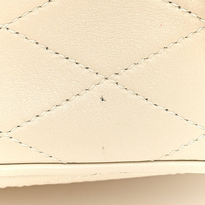 Saint Laurent Grain De Poudre Quilted Vanity Bag Top Handle Crema Soft 11 of 12