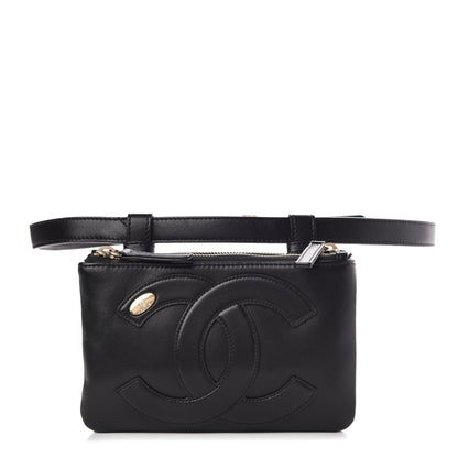 Chanel Lambskin CC Mania Waist Belt Bag Black 1 of 8