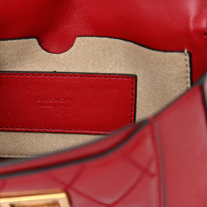 Givenchy Goatskin Quilted GV3 Mini Pocket Convertible Bag Vermillon 6 of 15