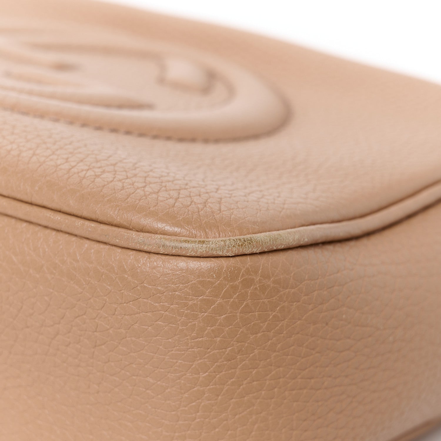 Gucci Pebbled Calfskin Small Soho Disco Bag Rose Beige 12 of 13