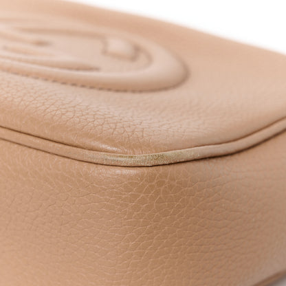 Gucci Pebbled Calfskin Small Soho Disco Bag Rose Beige 12 of 13
