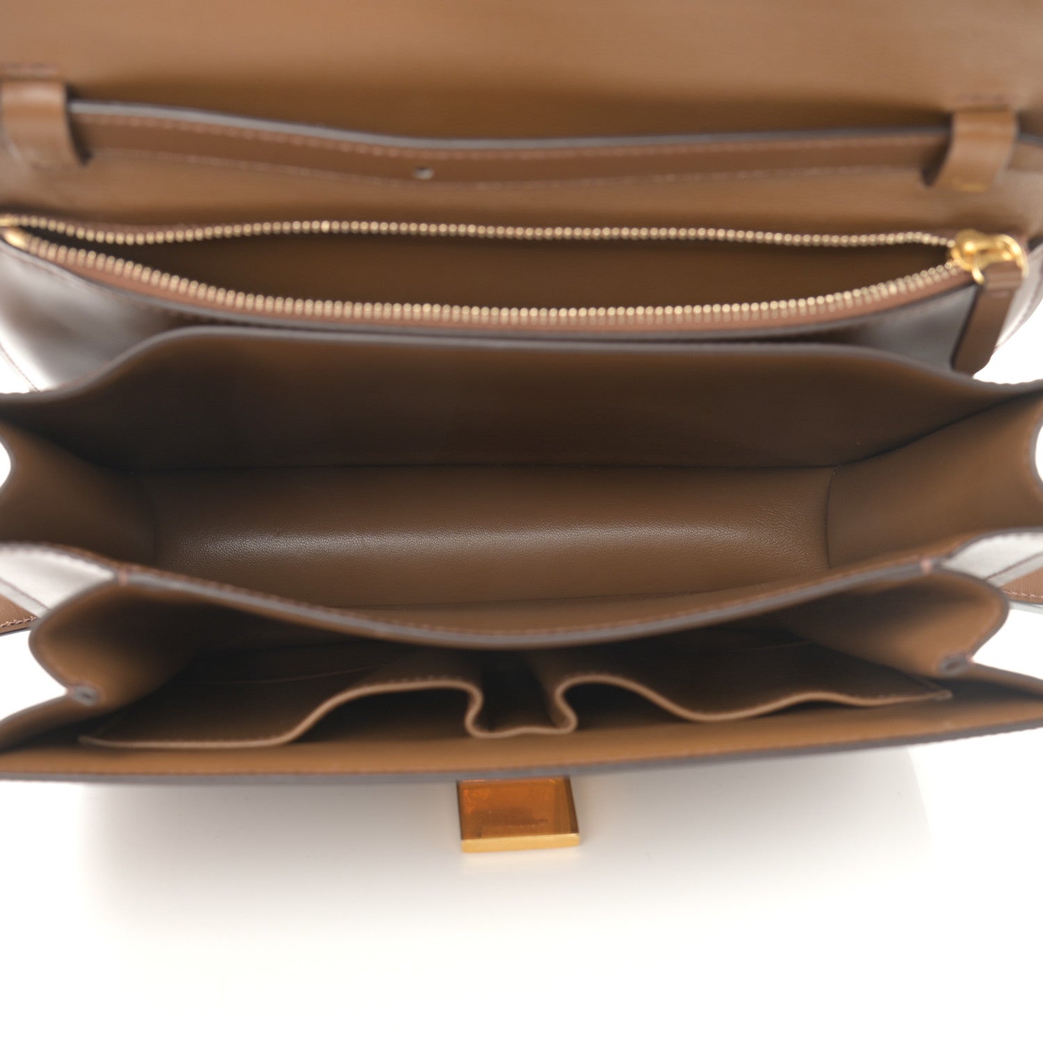 Celine Box Calfskin Medium Classic Box Flap Bag Camel 6 of 11