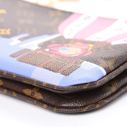 Louis Vuitton Monogram 2019 Christmas Animation Double Zip Pochette 8 of 8