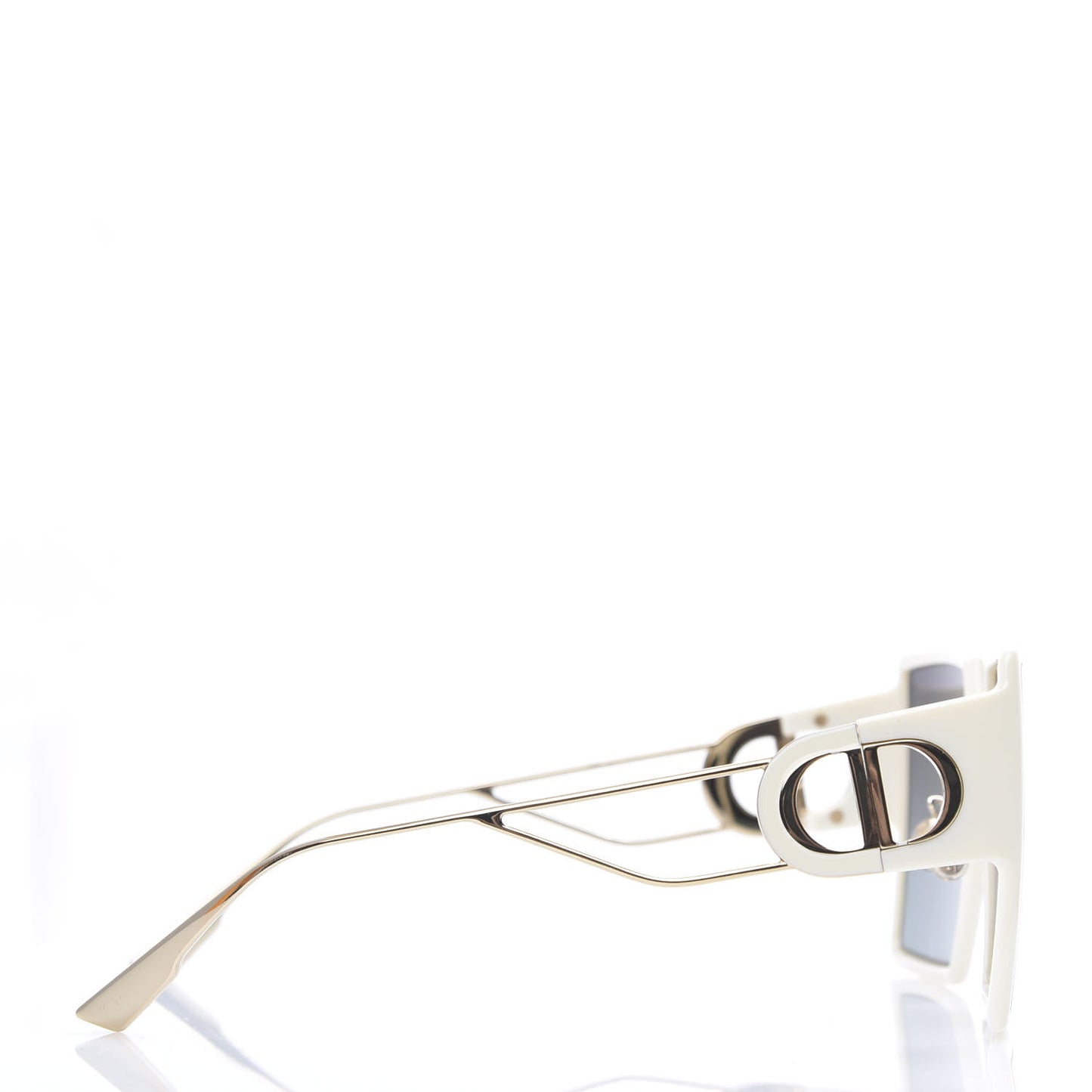 Square 30 Montaigne Sunglasses White