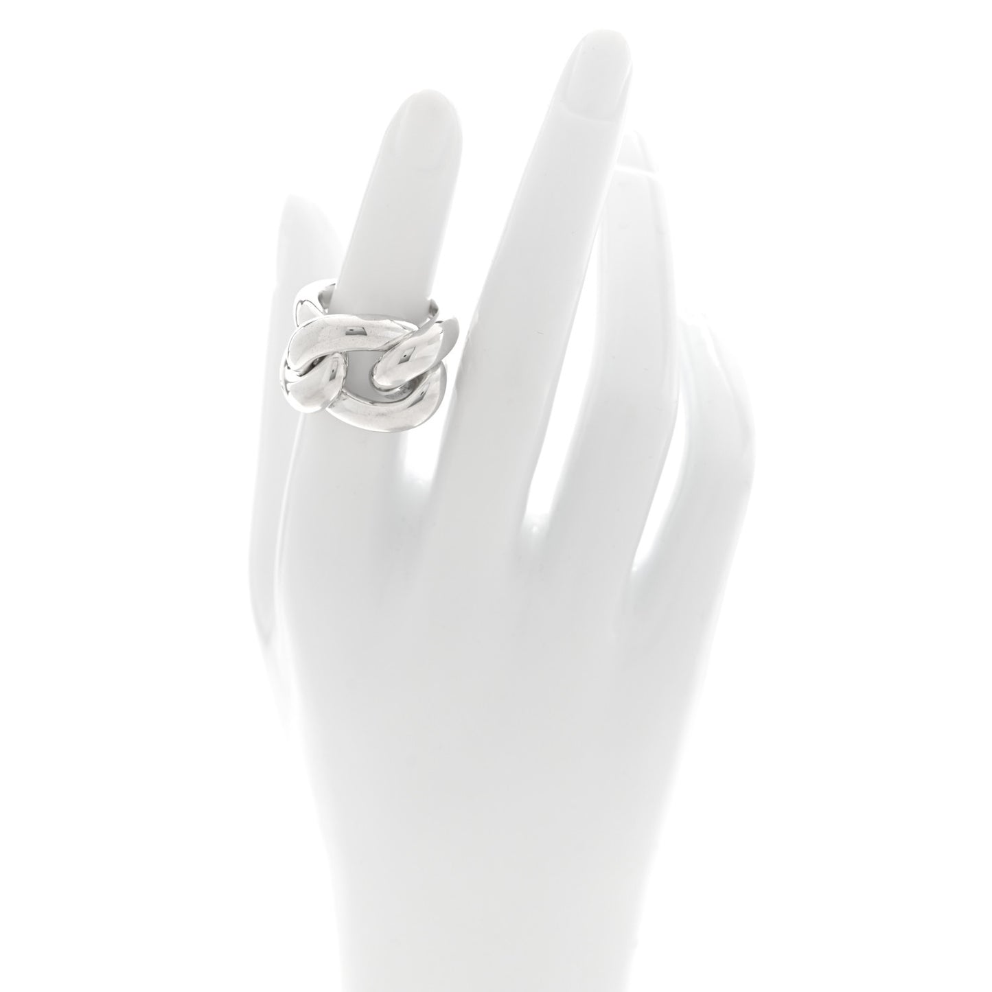 Sterling Silver 67 Chain Link Ring 50 5.25