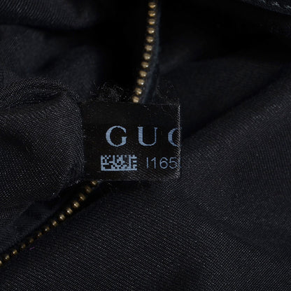 Gucci Monogram Medium Indy Top Handle Hobo Black 8 of 9