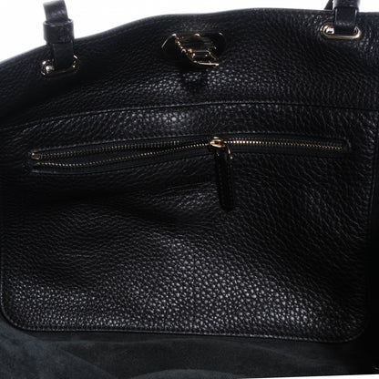 Valentino Garavani Pebbled Calfskin Medium Rockstud Tote Black 11 of 11