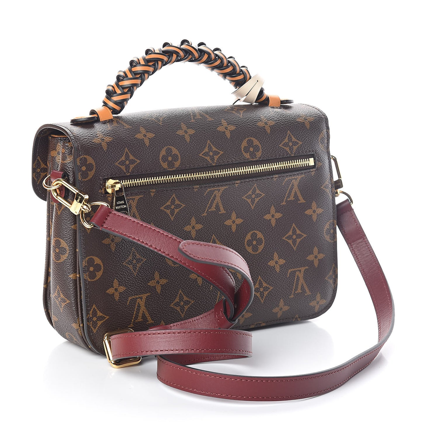 Monogram Braided Pochette Metis Safran