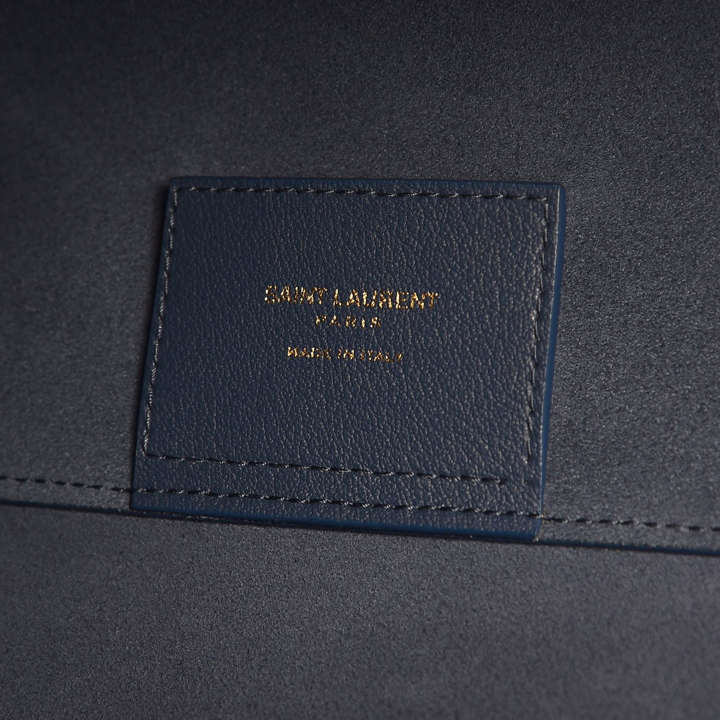 Calfskin Large Shopping Tote Denim