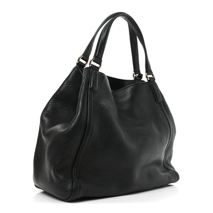 Gucci Pebbled Calfskin Medium Soho Shoulder Bag Black 3 of 10