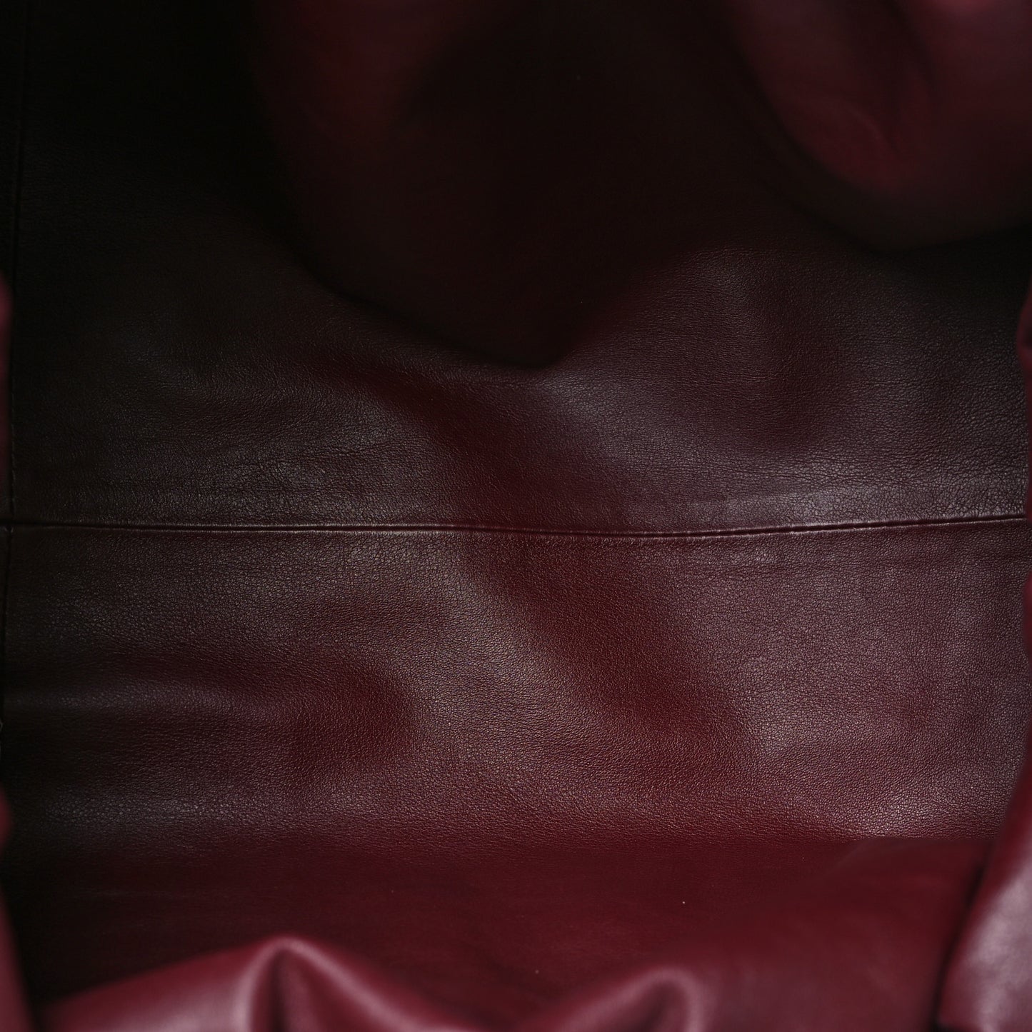 Smooth Butter Calf The Pouch Oversized Clutch Bordeaux