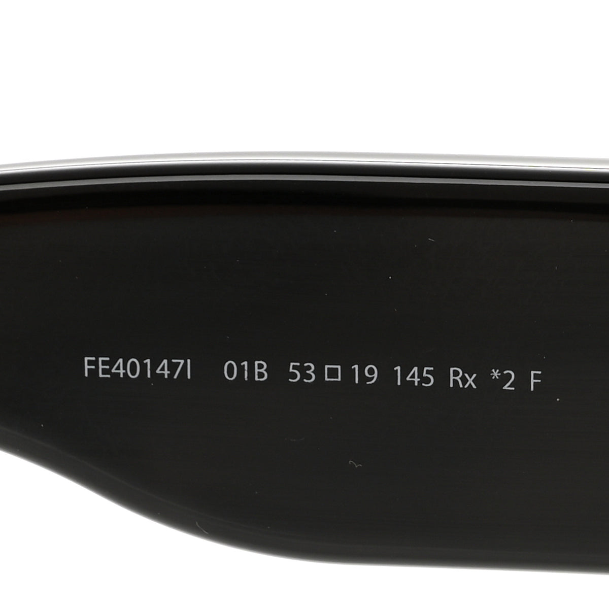 Acetate FF Oval Sunglasses FE40147I Black