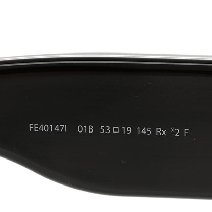 Fendi Acetate FF Oval Sunglasses FE40147I Black 6 of 8
