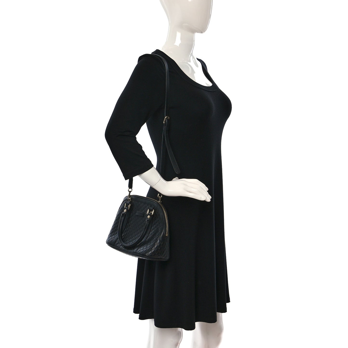 Microguccissima Mini Dome Bag Black