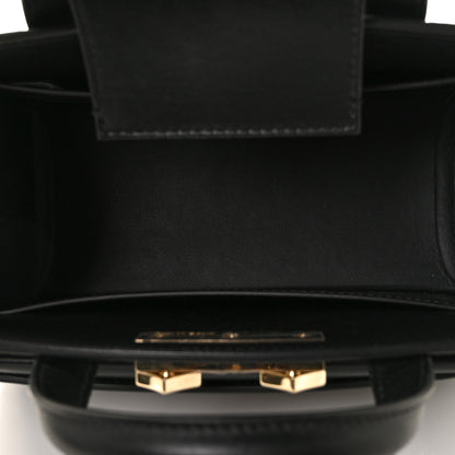 MCM Calfskin Lux Studded Milano Tote Black 8 of 14