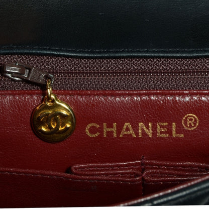 Chanel Lambskin Quilted Mini Square Flap Black 8 of 9